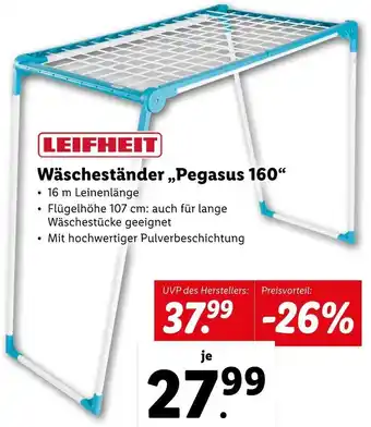 Lidl Leifheit Wäscheständer Pegasus 160 Angebot