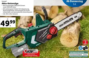 Lidl Parkside Akku-Kettensäge Angebot