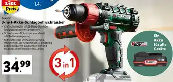 Lidl Parkside 3 In 1 Akku Schlagbohrschrauber Angebot