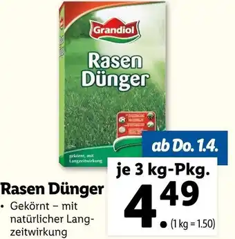 Lidl Rasen Dünger Angebot