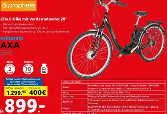 Lidl City E-Bike Mit Vorderradmotor 28 Angebot