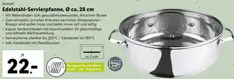 Lidl Ernesto Edelstahl Servierpfanne 28 cm Angebot