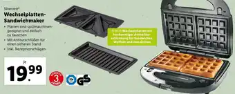 Lidl Silvercrest Wechselplatten Sandwichmaker Angebot
