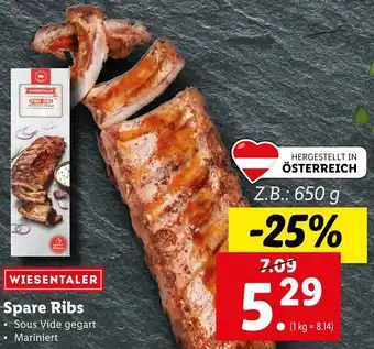 Lidl Wiesentaler Spare Ribs Angebot