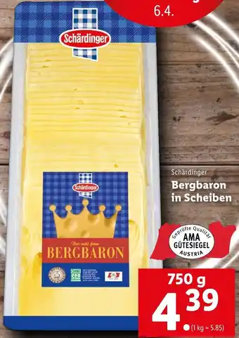 Lidl Schärdinger Bergbaron In Scheiben 750g Angebot