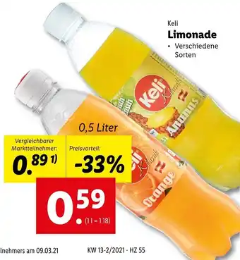 Lidl Keli Limonade Angebot