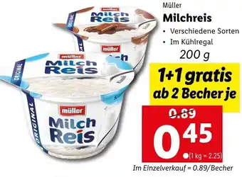 Lidl Müller Milchreis 200g Angebot