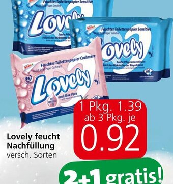 Spar Lovely feucht Nachfüllung versch. Sorten Angebot