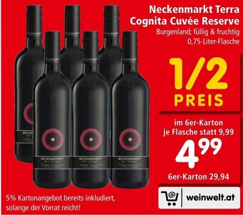 Interspar Neckenmarkt Terra Cognita Cuvée Reserve 0,75-Liter-Flasche Angebot