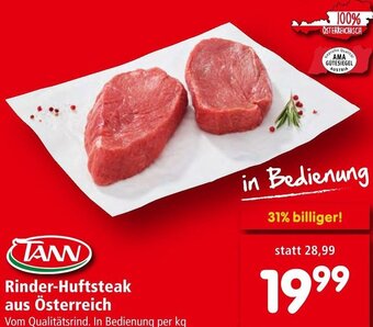 Interspar Rinder-Huftsteak aus Österreich per kg Angebot