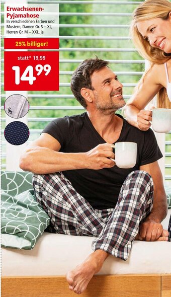 Interspar Erwachsenen- Pyjamahose Angebot