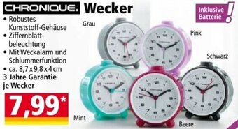 Norma CHRONIQUE. Wecker Angebot