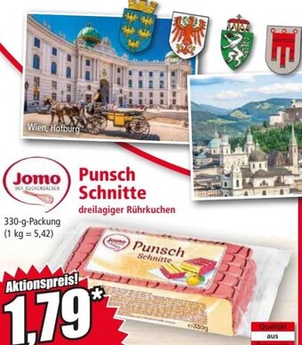 Norma Jomo Punsch Schnitte 330 g Angebot
