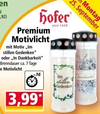Norma Hofer Premium Motivlicht Angebot