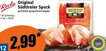 Norma Recla Original Südtiroler Speck Angebot