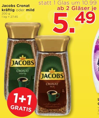 Unimarkt Jacobs Cronat kräftig oder mild 200 g Angebot