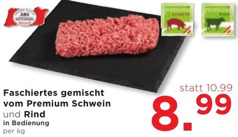 Unimarkt Faschiertes gemischt vom Premium Schwein und Rind in Bedienung per kg Angebot