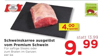 Unimarkt Schweinskarree ausgelöst vom Premium Schwein per kg Angebot