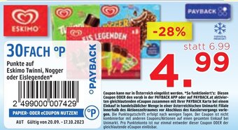 Unimarkt Punkte auf Eskimo Twinni, Nogger oder Eislegenden Angebot