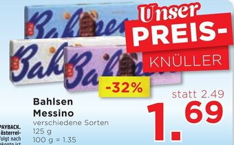 Unimarkt Bahlsen Messino verschiedene Sorten 125 g Angebot