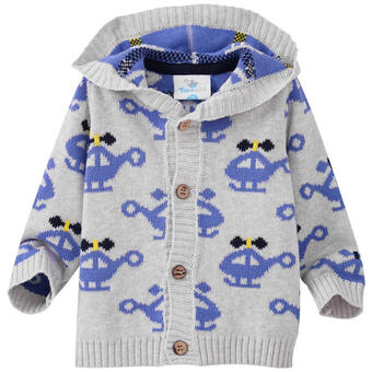 Ernsting's family Baby strickjacke mit hubschrauber-motiven Angebot