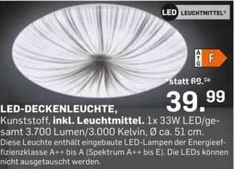 Möbel Ludwig LED-DECKENLEUCHTE, Angebot