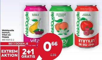 Billa Waldquelle Immun, Vital od. Happy 330 ml Angebot