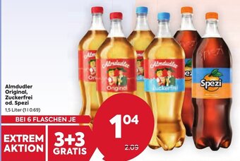 Billa Almdudler Original, Zuckerfrei od. Spezi 1,5 Liter Angebot