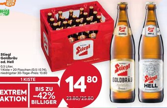 Billa Stiegl Goldbräu od. Hell 0,5 Liter, Angebot