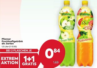 Billa Pfanner Fruchtsaftgetränk div. Sorten 1, 5 Liter Angebot