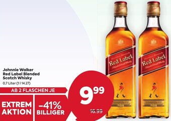 Billa Johnnie Walker Red Label Blended Scotch Whisky 0,7 Liter Angebot