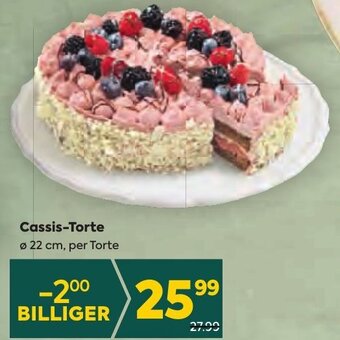 Billa Cassis-Torte Ø 22 cm, per Torte Angebot