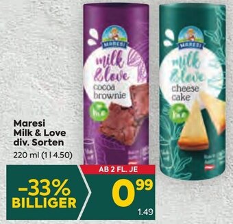 Maresi Milk & Love div. Sorten 220 ml