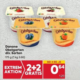 Billa Danone Obstgarten div. Sorten 175 g Angebot