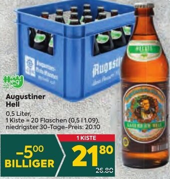 Billa Augustiner Hell 0,5 Liter, Angebot
