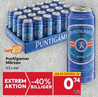 Billa Puntigamer Märzen 0,5 Liter Angebot