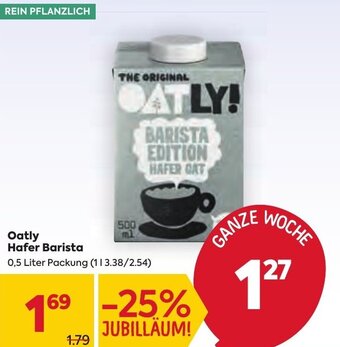 Billa Oatly Hafer Barista 0,5 Liter Packung Angebot