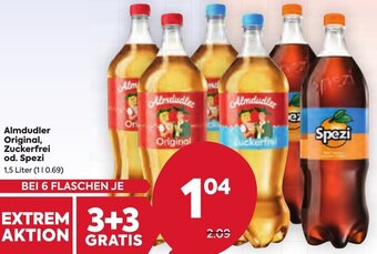 Billa Almdudler Original, Zuckerfrei od. Spezi 1,5 Liter Angebot