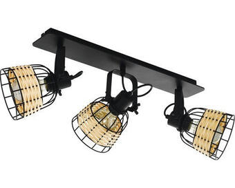 Hornbach Deckenleuchte anwick 1 e27 120 w 3-flammig ip20 schwarz Angebot