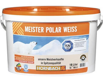 Hornbach Wandfarbe meister polarweiß 10 l Angebot