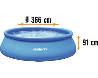Hornbach Aufstellpool fast-set-pool marimex tampa rund ø 366x91 cm ohne zubehör blau Angebot