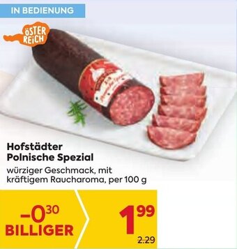 Billa Hofstädter Polnische Spezial 100 g Angebot