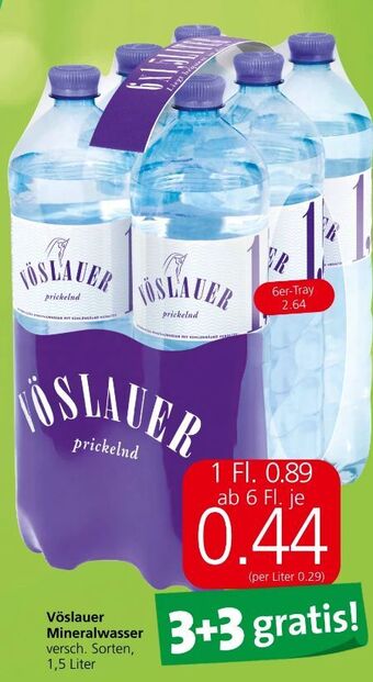 Spar Mineralwasser Angebot