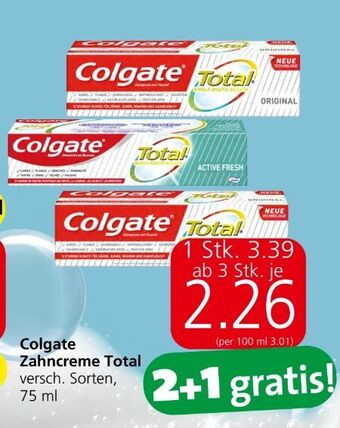Spar Total zahncreme Angebot