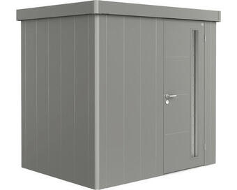 Hornbach Gerätehaus biohort neo 1b standardtür 222 x 166 cm quarzgrau-metallic Angebot