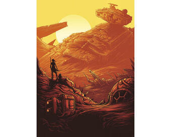 Hornbach Fototapete vlies iadx4-027 into adventure star wars jakku star destroye 4-tlg. 200 x 280 cm Angebot