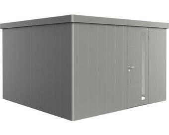 Hornbach Gerätehaus biohort neo 4d standardtür 339 x 339 cm quarzgrau-metallic Angebot