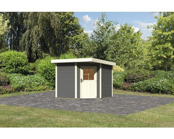 Hornbach Gartenhaus karibu neuruppin 2 244x244 cm terragrau Angebot