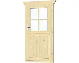Hornbach Einzeltür für gartenhaus 28 mm skan holz 78,5x179,5 cm, natur Angebot