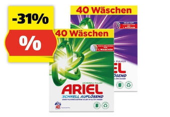 Hofer Ariel voll-/colorwaschmittel, 40 waschgänge Angebot